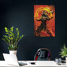 Плакат "Мортал Комбат, Смертельна Битва, Скорпион, Mortal Kombat, Scorpion", 60×40см, фото 3