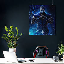 Плакат "Мортал Комбат, Саб-Зіро, Mortal Kombat, Sub-Zero", 60×53см, фото 3