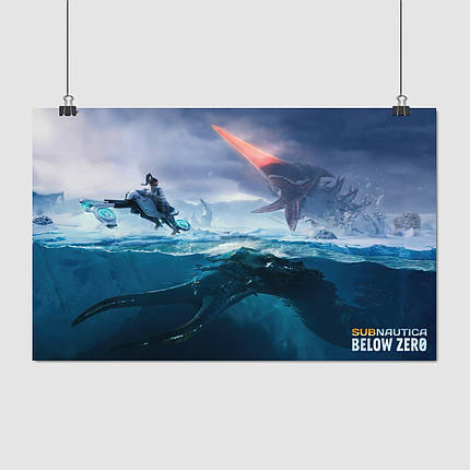 Плакат "Субнатіка, Subnautica: Below Zero", 38×60см, фото 1