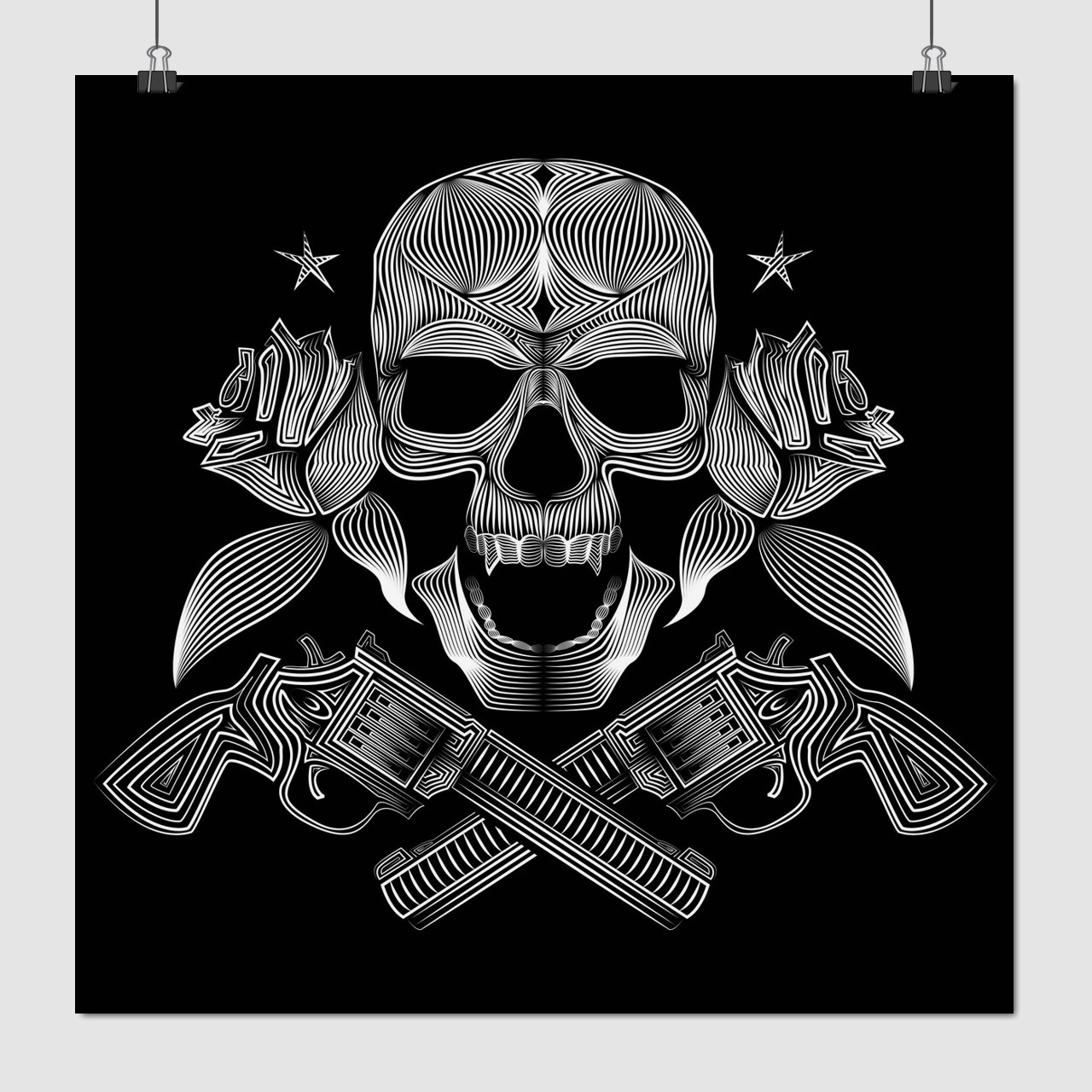 Плакат "Guns N' Roses", 60×60см