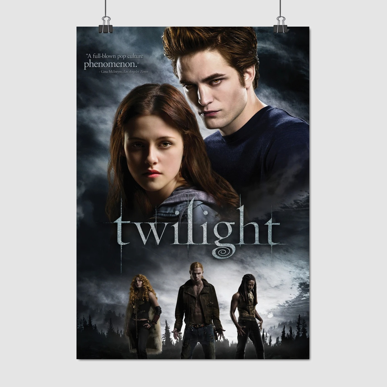 Плакат "Сутінки, Едвард Каллен та Белла Свон, Twilight (2008)", 60×43см