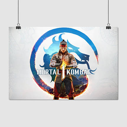 Плакат "Мортал Комбат 1, Смертельна Битва, Mortal Kombat 1", 40×60см, фото 1