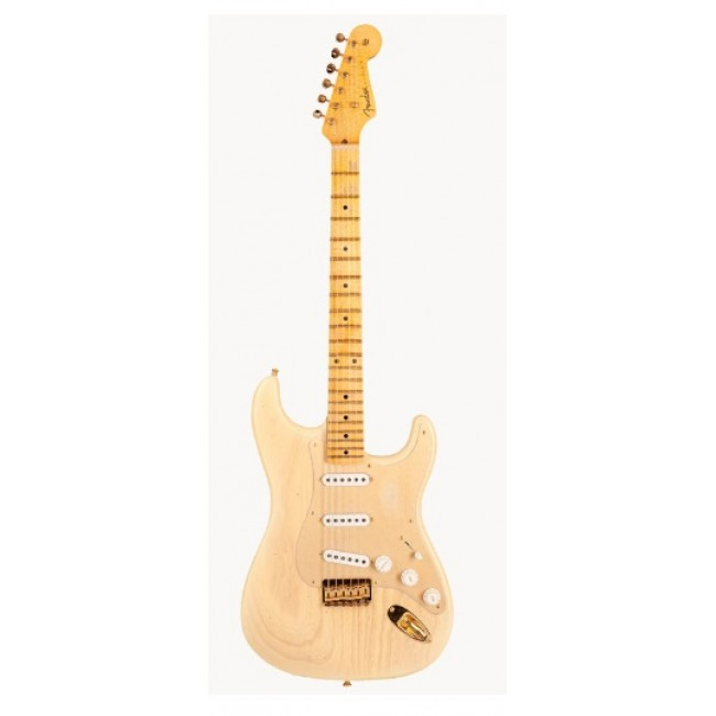 FENDER CUSTOM SHOP LIMITED EDITION '55 HARDTAIL STRATOCASTER JOURNEYMAN RELIC GOLD HARDWARE NATURAL BLONDE