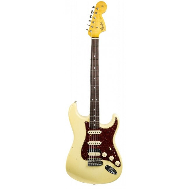 FENDER CUSTOM SHOP LIMITED EDITION '67 STRATOCASTER HSS JOURNEYMAN RELIC AGED VINTAGE WHITE