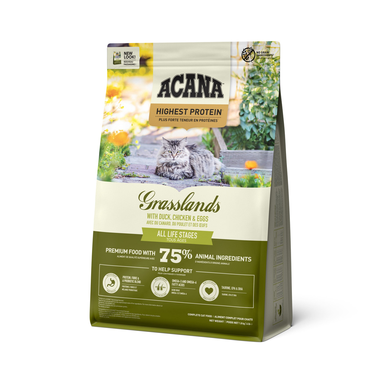 Корм для котів ACANA GRASSLANDS CAT всіх порід 1.8кг