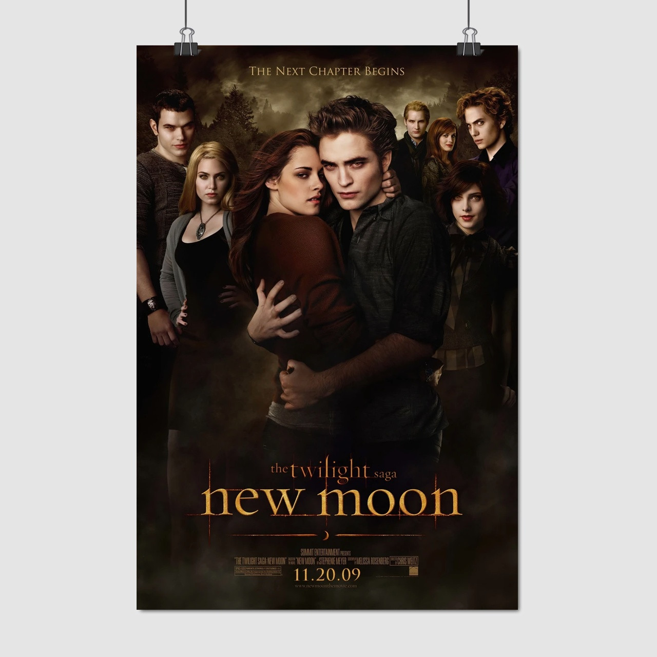 Плакат "Сутінки. Сага:Молодий місяць. , Twilight Saga: New Moon (2009)", 60×41см