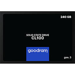 Накопичувач SSD  240GB Goodram CL100 GEN.3 2.5" SATAIII 3D TLC (SSDPR-CL100-240-G3)