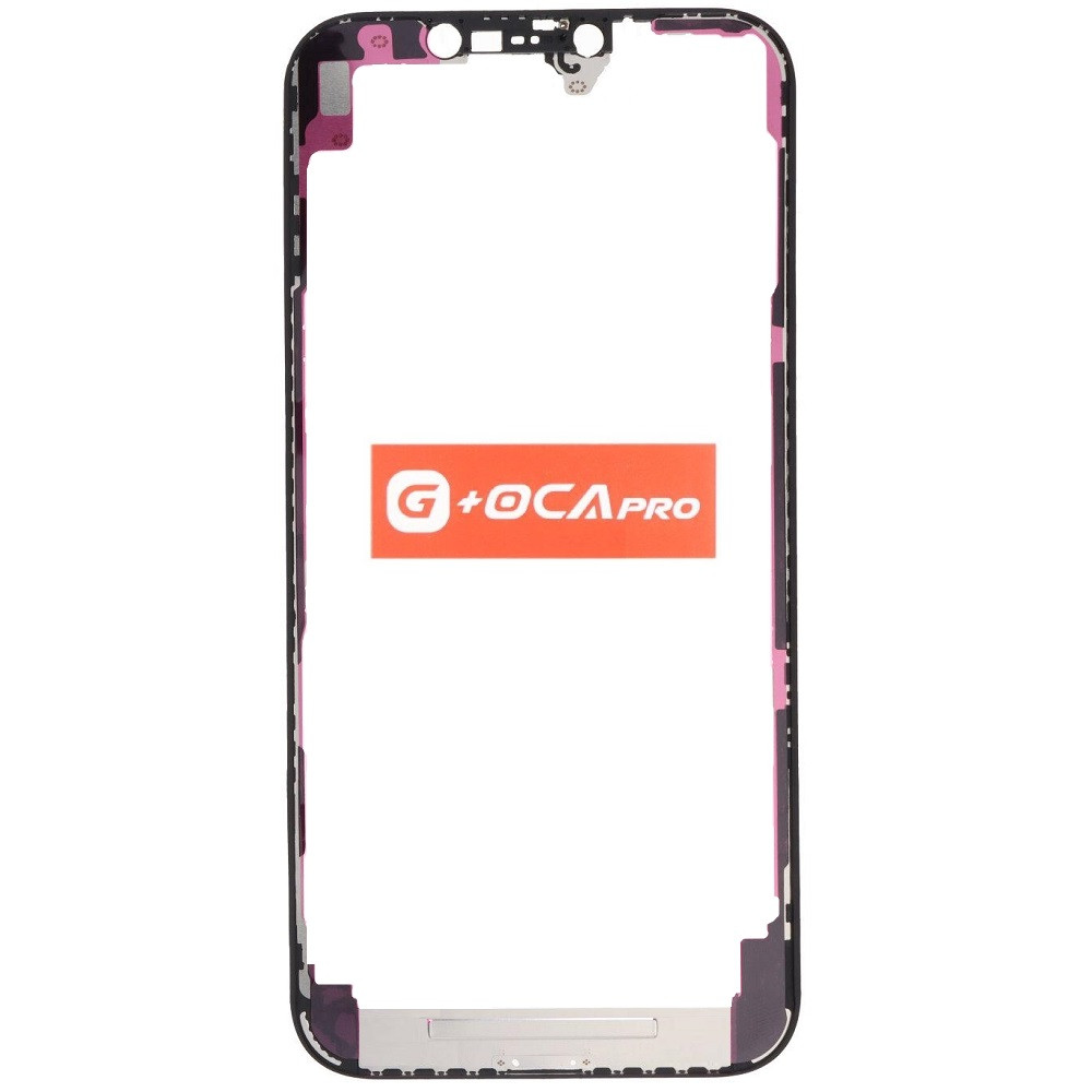 Рамка кріплення дисплея iPhone 12 Pro Max чорна, оригінал G+OCA PRo, фото 1