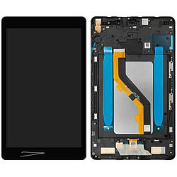 Дисплей Samsung T295 Galaxy Tab A 8.0 2019, версія LTE чорний, з рамкою - подряпина