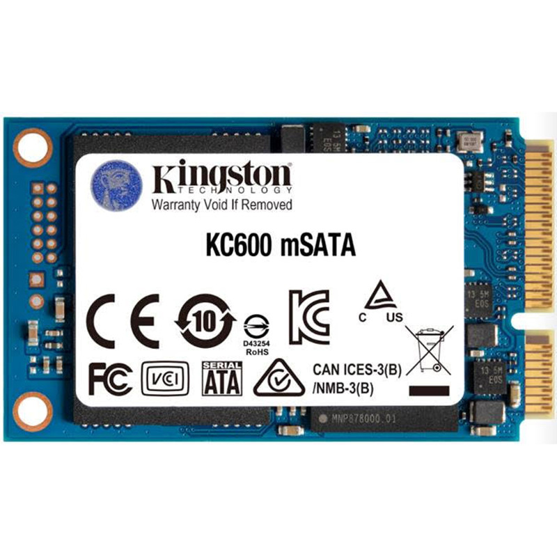Накопичувач SSD  256GB Kingston KC600 mSATA SATAIII 3D TLC (SKC600MS/256G), фото 1