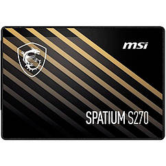 Накопичувач SSD  480GB MSI Spatium S270 2.5" SATAIII 3D TLC (S78-440E350-P83)