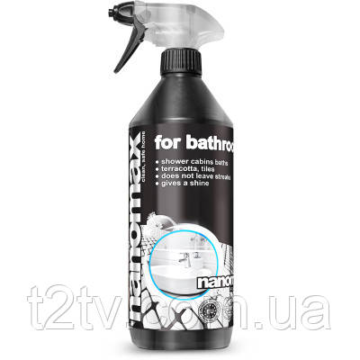 Спрей для чищення ванн Nanomax Pro для ванної кімнати та санвузлів 1000 мл (5901549955194), фото 1