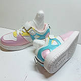 Дитячі кросівки Ashiguli / 34 розмір / устілка 21 см / демісезонні кросівки дитячі для дівчинки біло-рожеві, фото 6