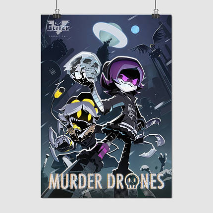Плакат "Дрони-вбивці, Murder Drones", 60×43см, фото 1
