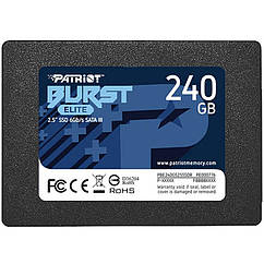 Накопичувач SSD  240GB Patriot Burst Elite 2.5" SATAIII TLC (PBE240GS25SSDR)