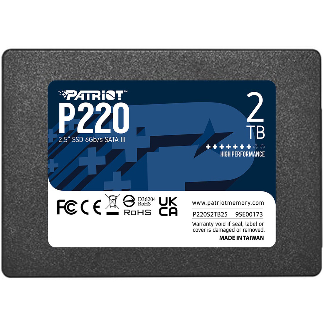 Накопичувач SSD 2TB Patriot P220 2.5" SATAIII TLC (P220S2TB25), фото 1