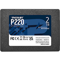 Накопичувач SSD 2TB Patriot P220 2.5" SATAIII TLC (P220S2TB25)
