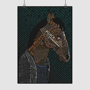 Плакат "Кінь БоДжек, BoJack Horseman", 60×43см