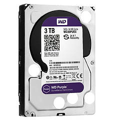 Накопичувач HDD SATA 3.0TB WD Purple 5400rpm 64MB (WD30PURX) Refurbished