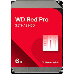 Накопичувач HDD SATA 6.0TB WD Red Pro NAS 7200rpm 256MB (WD6005FFBX)