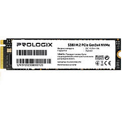 Накопичувач SSD  256GB Prologix S380 M.2 2280 PCIe 3.0 x4 NVMe TLC (PRO256GS380)