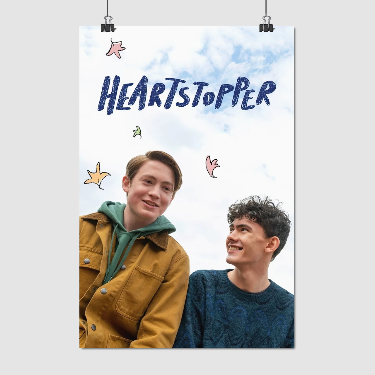 Плакат "Коли завмирає серце, Heartstopper", 60×40см