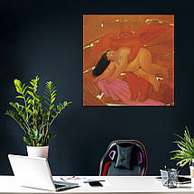 Картина на полотні "Фернандо Ботеро. Жінка, викрадена демоном, Fernando Botero", 60×60см, фото 5