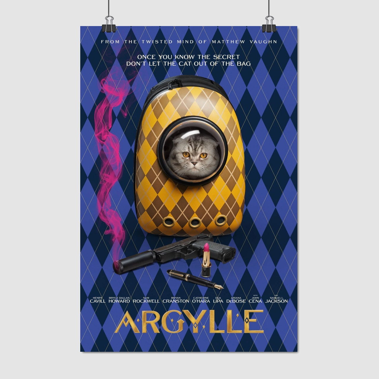 Плакат "Арґайл: Супершпигун, Argylle (2024)", 60×40см