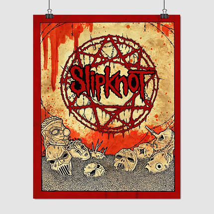 Плакат "Slipknot, Nu metal", 60×48см, фото 1