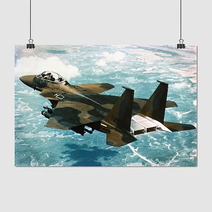 Плакат "Винищувач F-15 Eagle", 40×60см, фото 1