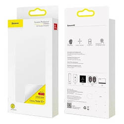 Захисна плівка Samsung N975 Galaxy Note 10+ /N976 з чорною рамкою, 0.15mm, Full-screen Curved, Baseus (SGSANOT
