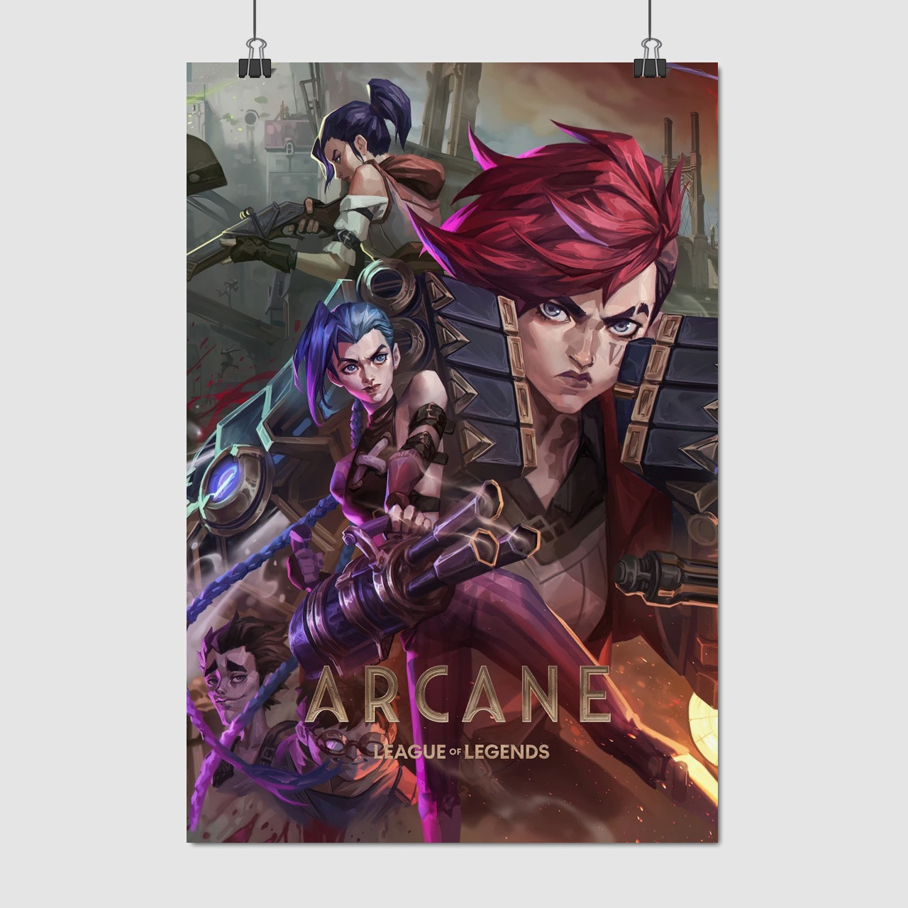 Плакат "Аркейн: Ліга Легенд, Arcane: League of Legends", 60×41см