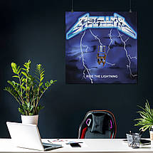 Плакат "Металліка, Metallica, Ride the Lightning (1984)", 60×60см, фото 4