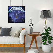Плакат "Металліка, Metallica, Ride the Lightning (1984)", 60×60см, фото 5