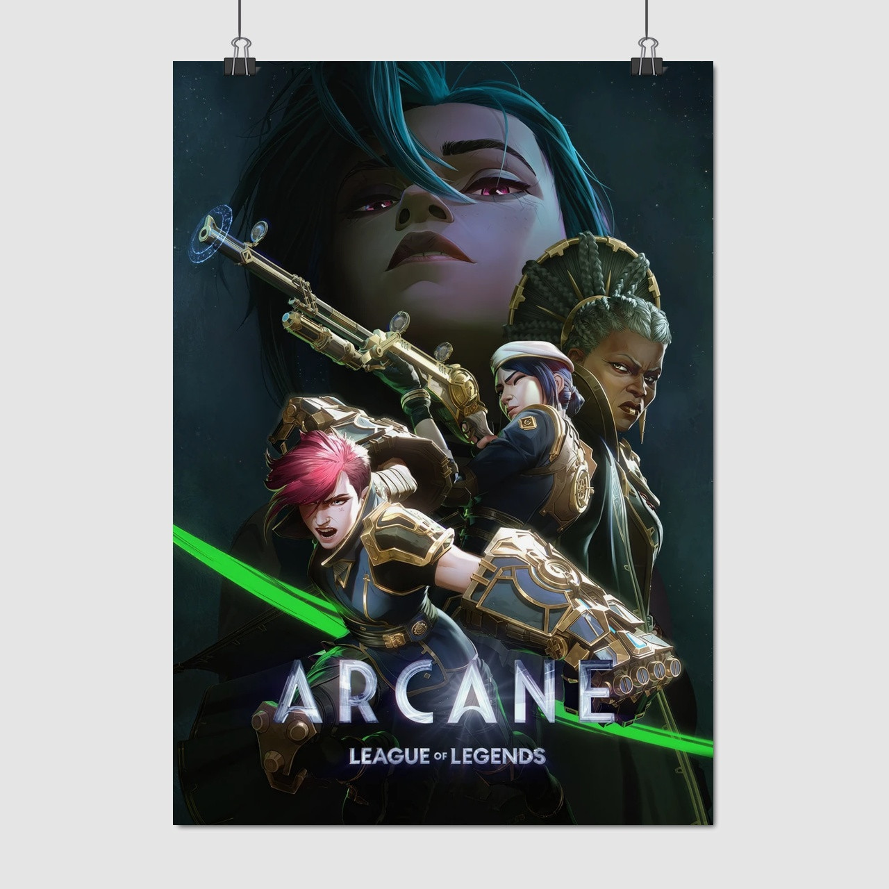 Плакат "Аркейн: Ліга Легенд, Arcane: League of Legends", 60×43см