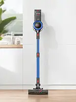 Пилосос Buture JR700 Blue Stick 500 Вт 38 кПа 55 хвилин роботи з настінним кріпленням для заряджання, фото 3