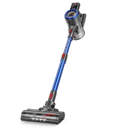 Пилосос Buture JR700 Blue Stick 500 Вт 38 кПа 55 хвилин роботи з настінним кріпленням для заряджання, фото 1