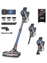 Пилосос Buture JR700 Blue Stick 500 Вт 38 кПа 55 хвилин роботи з настінним кріпленням для заряджання, фото 4