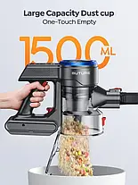 Пилосос Buture JR700 Blue Stick 500 Вт 38 кПа 55 хвилин роботи з настінним кріпленням для заряджання, фото 5