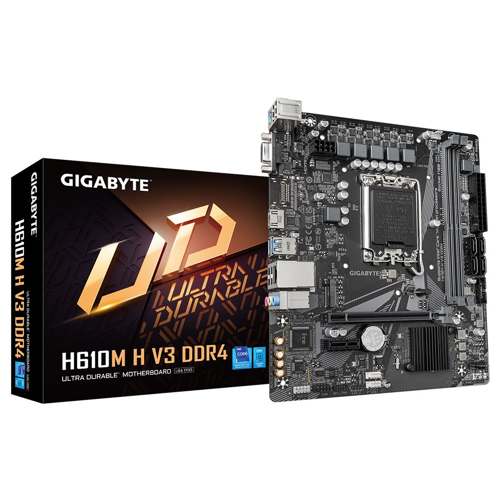 Материнська плата Gigabyte H610M H V3 DDR4 Socket 1700, фото 1