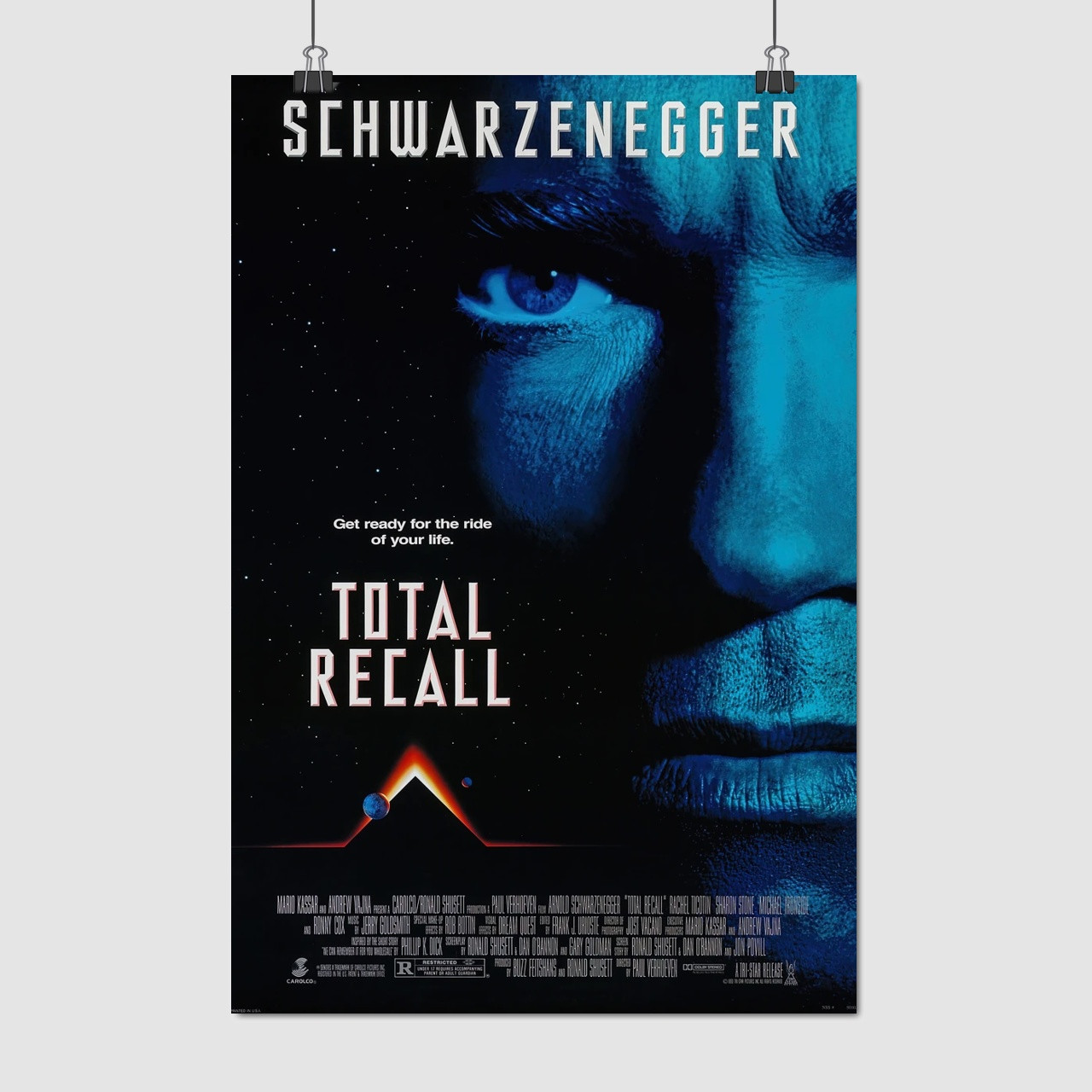 Плакат "Згадати все, Total Recall (1990)", 60×40см