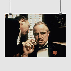 Плакат "Хрещений батько, Віто Корлеоне, The Godfather", 43×60см