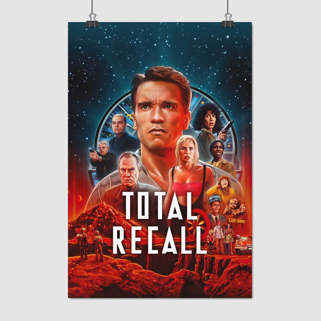 Плакат "Згадати все, Total Recall (1990)", 60×40см