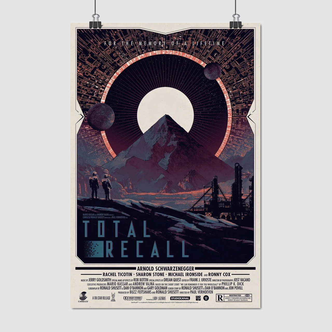 Плакат "Згадати все, Total Recall (1990)", 60×40см