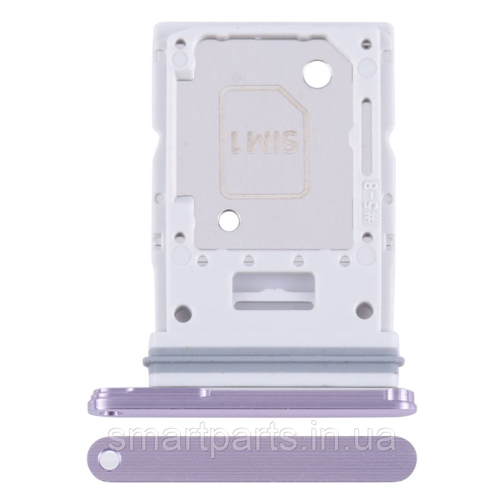 Тримач Sim-карти та карти пам'яті Samsung A556 Galaxy A55 Dual Sim рожевий, Lilac, на дві Sim-карти