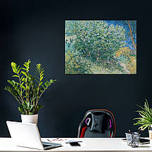 Картина на полотні "Вінсент ван Гог, Кущ бузку, Vincent van Gogh, Lilac Bush", 45×60см, фото 5