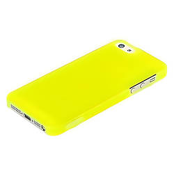 Чохол iPhone 5 /5S /SE пластиковий, ультратонкий, Xinbo, жовтий, 0,3mm