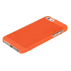 Чохол iPhone 5 /5S /SE пластиковий, ультратонкий, Xinbo, неоново-жовтогарячий, 0,5mm
