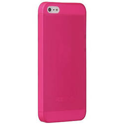 Чохол iPhone 5 /5S /SE пластиковий, ультратонкий, рожевий, 0,3mm
