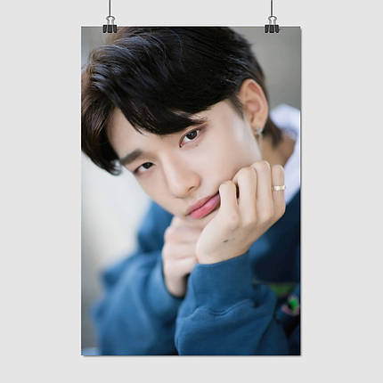 Плакат "Хван Хьонджін, Hyunjin, Stray Kids, SKZ", 60×40см, фото 1